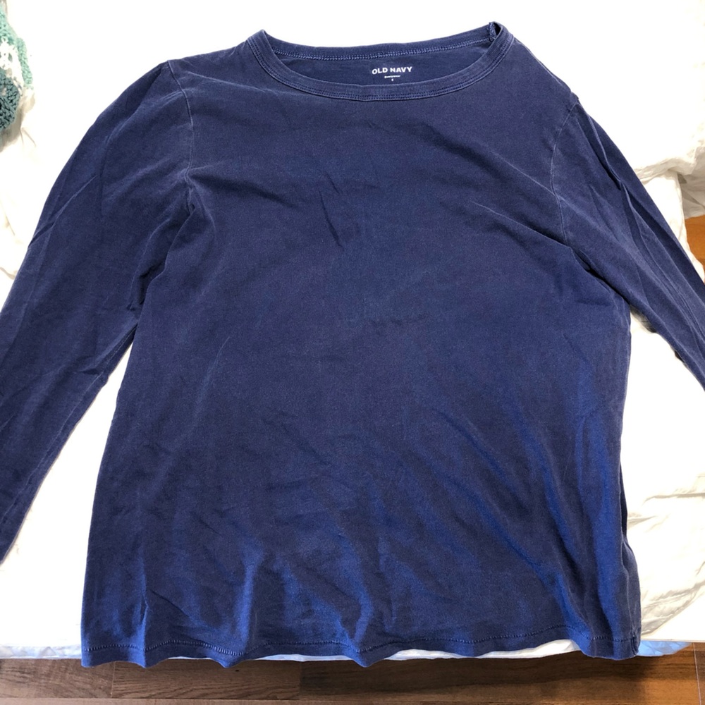 Blue Old Navy Long Sleeve Top